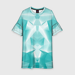 Платье клеш для девочки Геометрическая Абстракция, цвет: 3D-принт