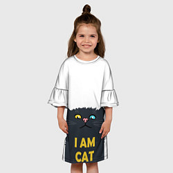 Платье клеш для девочки I AM CAT, цвет: 3D-принт — фото 2