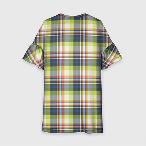 Детское платье Текстура в клетку / 3D-принт – фото 2