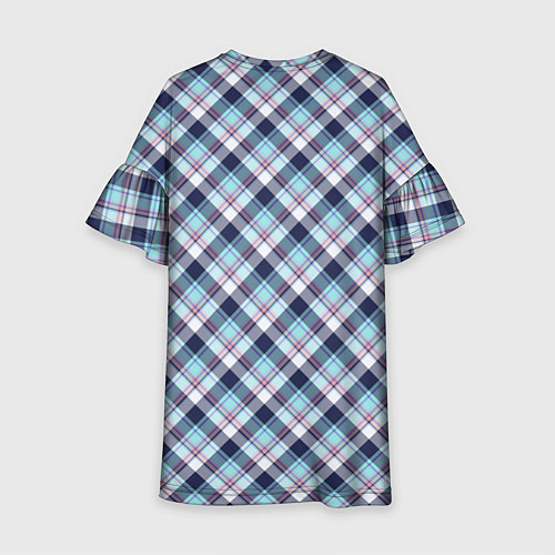 Детское платье Текстура в клетку / 3D-принт – фото 2