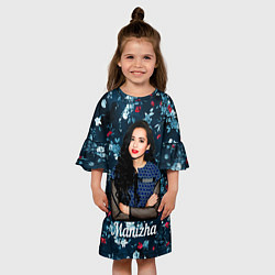 Платье клеш для девочки Манижа Manizha, цвет: 3D-принт — фото 2