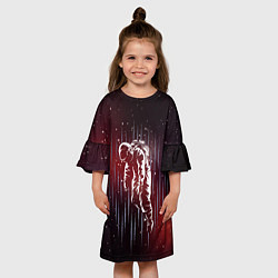Платье клеш для девочки Прострация, цвет: 3D-принт — фото 2