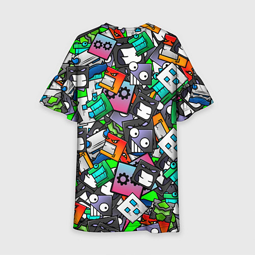 Детское платье Geometry Dash: Pattern Z / 3D-принт – фото 2