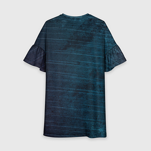 Детское платье Texture Blue Ripples / 3D-принт – фото 2