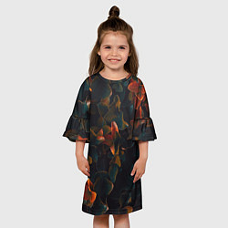 Платье клеш для девочки Сочное лето, цвет: 3D-принт — фото 2