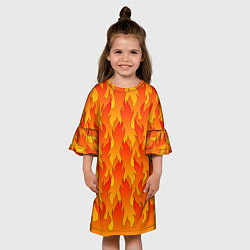 Платье клеш для девочки ПЛАМЯ 2 0, цвет: 3D-принт — фото 2
