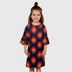 Платье клеш для девочки Узор 1 YES, цвет: 3D-принт — фото 2