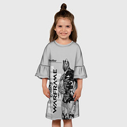 Платье клеш для девочки Excalibur, цвет: 3D-принт — фото 2