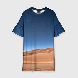 Платье клеш для девочки Пустыня, цвет: 3D-принт