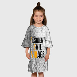 Платье клеш для девочки RESIDENT EVIL VILLAGE ГРАНЖ, цвет: 3D-принт — фото 2