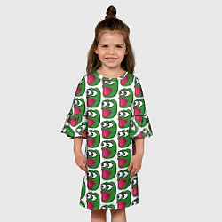 Платье клеш для девочки Poggers Pattern, цвет: 3D-принт — фото 2