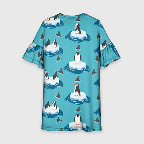 Детское платье Пингвины / 3D-принт – фото 2