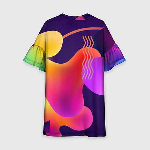 Детское платье Rainbow T-Shirt / 3D-принт – фото 2