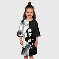 Платье клеш для девочки Крёстный отец The Godfather, цвет: 3D-принт — фото 2