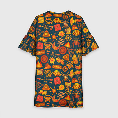 Детское платье Узор из бактерий и не только / 3D-принт – фото 2