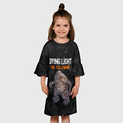 Платье клеш для девочки Dying light мутант, цвет: 3D-принт — фото 2