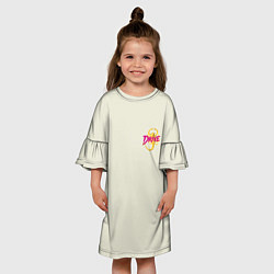 Платье клеш для девочки Drive - Скорпион Спина, цвет: 3D-принт — фото 2