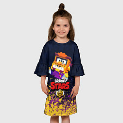 Платье клеш для девочки Грифф Griff COIN, цвет: 3D-принт — фото 2