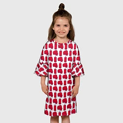 Платье клеш для девочки KickBoxing, цвет: 3D-принт — фото 2