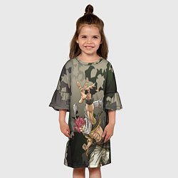 Платье клеш для девочки Хвост феи, цвет: 3D-принт — фото 2
