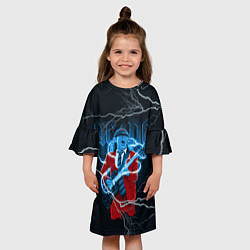 Платье клеш для девочки ACDC Z, цвет: 3D-принт — фото 2