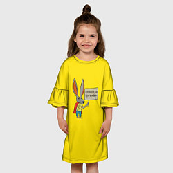 Платье клеш для девочки Ultra Bunny, цвет: 3D-принт — фото 2