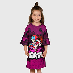 Платье клеш для девочки Boyfriend and Girlfriend, цвет: 3D-принт — фото 2