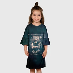 Платье клеш для девочки Алиса - ИЗГОЙ, цвет: 3D-принт — фото 2
