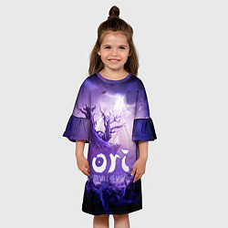 Платье клеш для девочки Ori and the Will of the Wisps, цвет: 3D-принт — фото 2