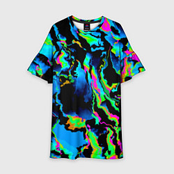 Платье клеш для девочки Странное дерево, цвет: 3D-принт