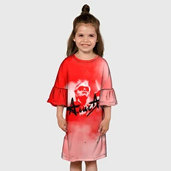 Платье клеш для девочки Константин Кинчев АлисА, цвет: 3D-принт — фото 2