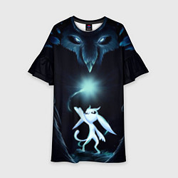 Платье клеш для девочки Дух-хранитель Ори, цвет: 3D-принт