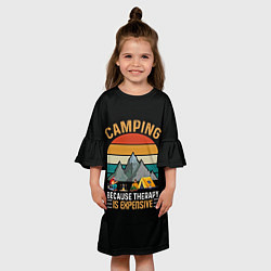 Платье клеш для девочки Camping, цвет: 3D-принт — фото 2