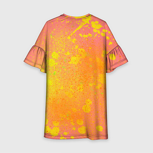 Детское платье Гитара и подсолнухи / 3D-принт – фото 2