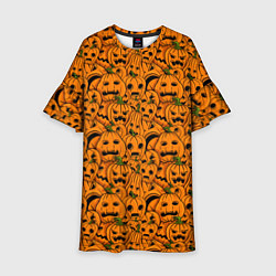 Платье клеш для девочки HALLOWEEN, цвет: 3D-принт