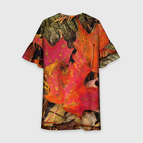 Детское платье Листопадкленовые листья / 3D-принт – фото 2