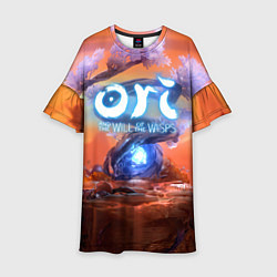 Платье клеш для девочки Ori and the Will of the Wisps Ори и Блуждающие ого, цвет: 3D-принт