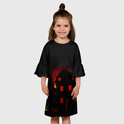 Платье клеш для девочки Дом Монстр, цвет: 3D-принт — фото 2