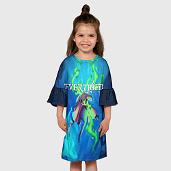 Платье клеш для девочки EVERTRIED РОЛЕВАЯ ИГРА, цвет: 3D-принт — фото 2