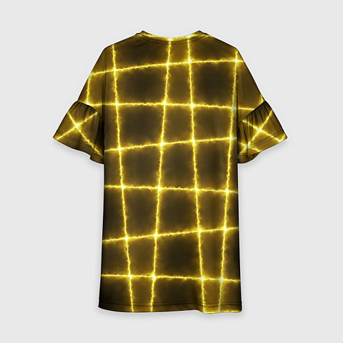 Детское платье Неоновый барьер / 3D-принт – фото 2