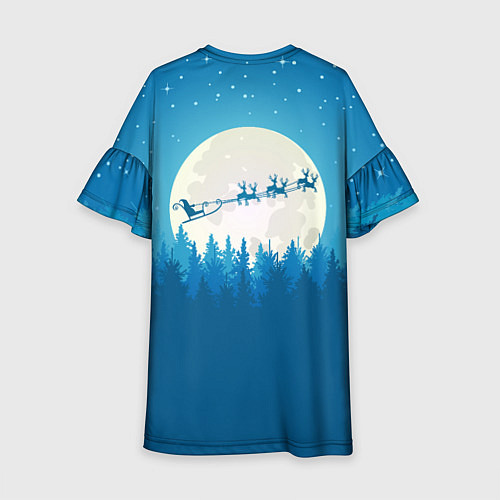 Детское платье Санта с Оленями / 3D-принт – фото 2