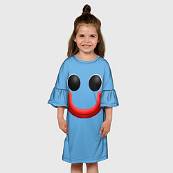 Платье клеш для девочки Huggy Waggy smile, цвет: 3D-принт — фото 2