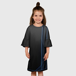 Платье клеш для девочки Сдвиг, цвет: 3D-принт — фото 2