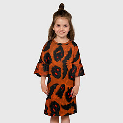 Платье клеш для девочки Halloween print, цвет: 3D-принт — фото 2