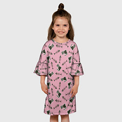 Платье клеш для девочки Фамильяр, цвет: 3D-принт — фото 2