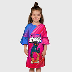 Платье клеш для девочки Friday Night Funkin Fnf Bomb, цвет: 3D-принт — фото 2