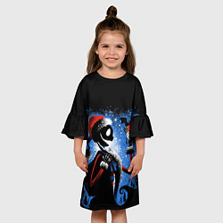 Платье клеш для девочки Плохой санта 2022, цвет: 3D-принт — фото 2