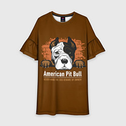 Детское платье Американский Питбультерьер Pit Bull Terrier