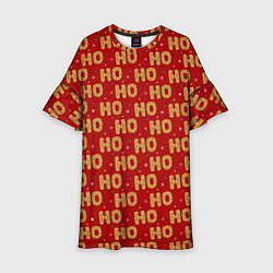 Платье клеш для девочки HO-HO-HO, цвет: 3D-принт