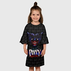 Платье клеш для девочки Злой Хагги Вагги, цвет: 3D-принт — фото 2